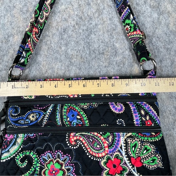 Vera Bradley Crossbody Bag Hipster Kiev Paisley Floral Adjustable Strap Pockets - Picture 11 of 16